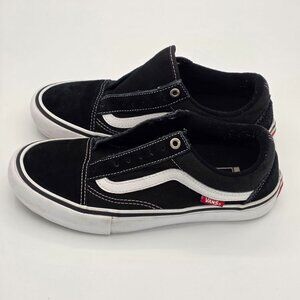 Vans Old Skool Black Suede Sneakers No Laces Men 7